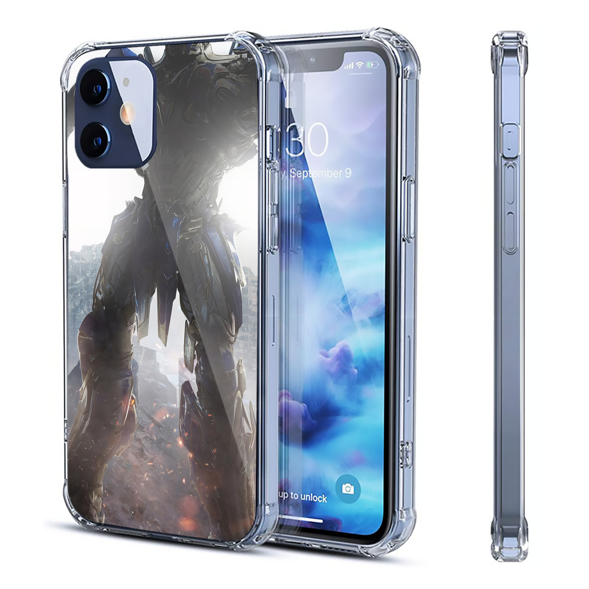 （画像用） Transformers トランスフォーマー 【iPhone 12シリーズ対応】透明スマホケース（クリアソフトケース）